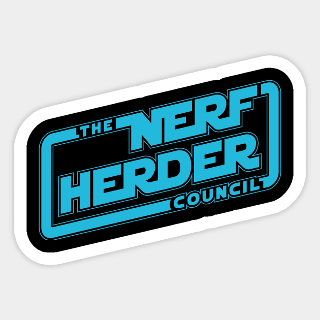 Nerfherder Council: Classic Logo Sticker by NHCpodcast